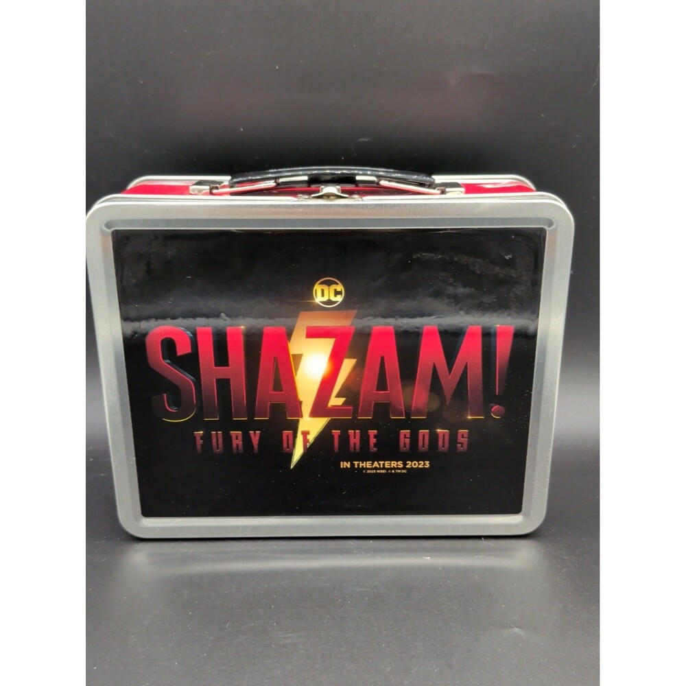DC Shazam Fury of the Gods Metal Lunch Box Movie Promo 2023 Warner Bros NEW